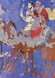 Ambassadors in Samarkand in the Afrasiab murals