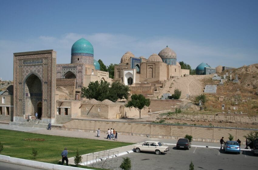 The Shah-i-Zinda Mausoleums.